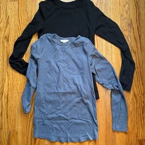 H&M Women's Long Sleeve Tops - Black and Blue